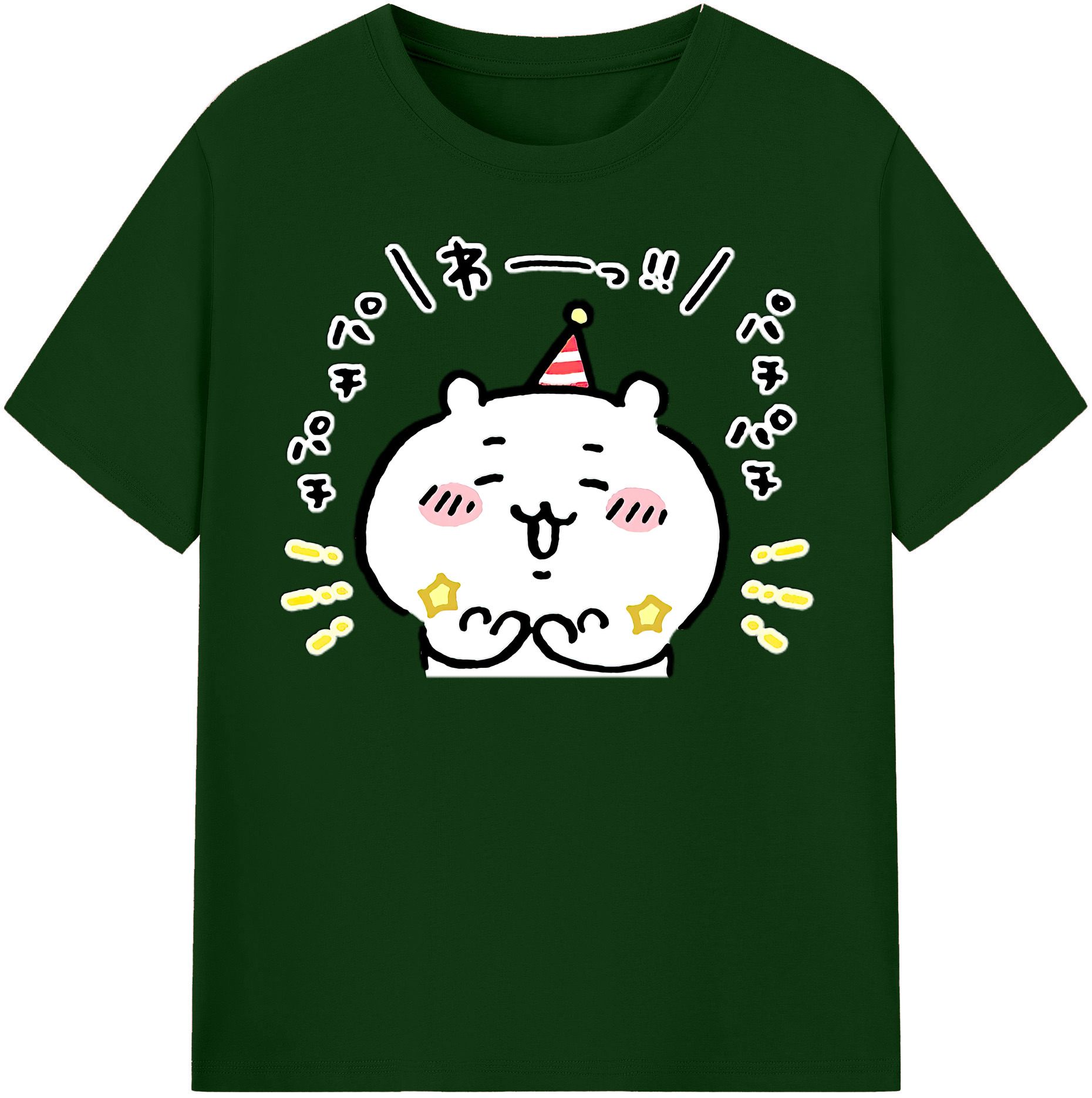 （画像用） ちいかわ ちいかわ Chii-kawa chiikawa 綿100％半袖Tシャツ（フロントプリント）